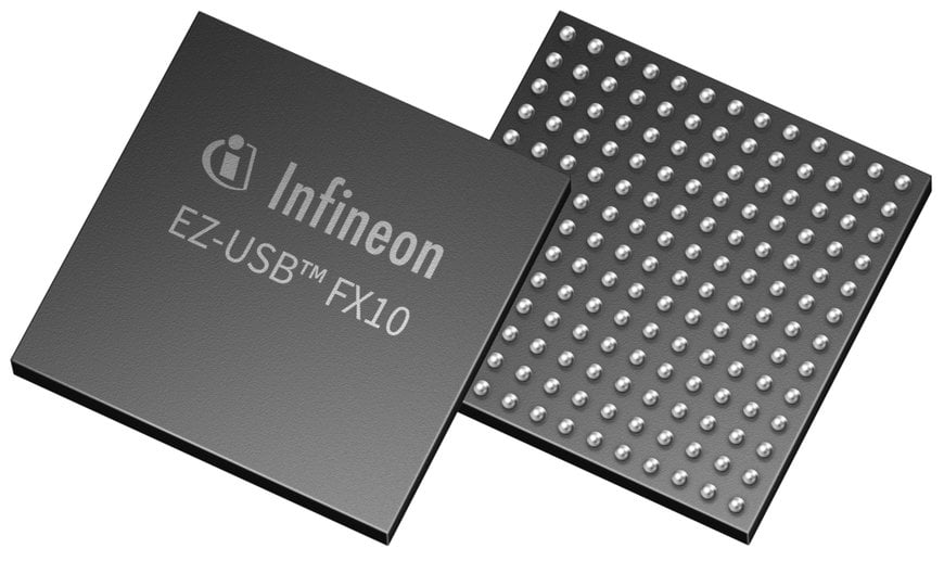 Infineon introduces the industry’s first USB 10 Gbps peripheral controller